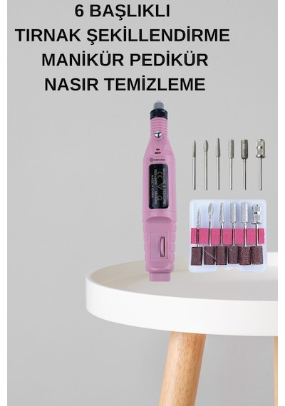 Manikür Pedikür Seti İkili Set El Ve Ayak Bakımı Nasır Temizleme Protez Tırnak Çıkarma
