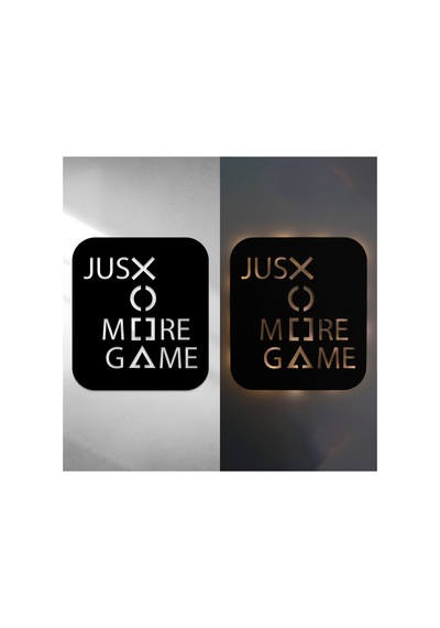 Led Işıklı Just More Game Dekoratif Tablo Oyun Odası Duvar Dekorlu Gece Lambası Sarı - 737261209 Sarı