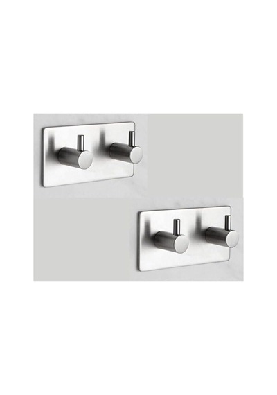 Paslanmaz Çelik Havlu/bornoz Askısı / 2 Adet Ikili Askılık/banyo Mutfak Havlu Askısı Çok Renkli