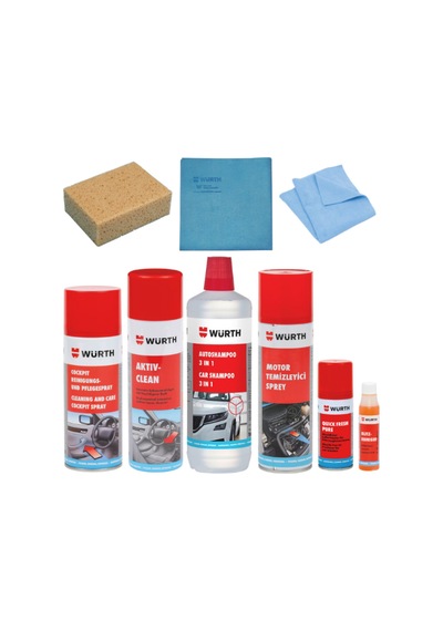 Würth Multi Araç Temizleme Seti Uyumlu 9 Parça