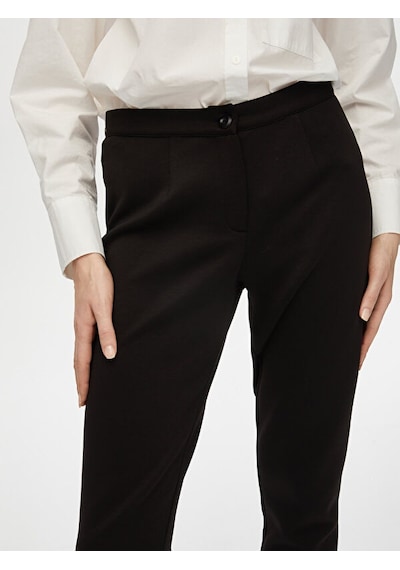 Faik Sönmez Slim Fit Örme Pantolon B00053-1 B00053-110 Siyah
