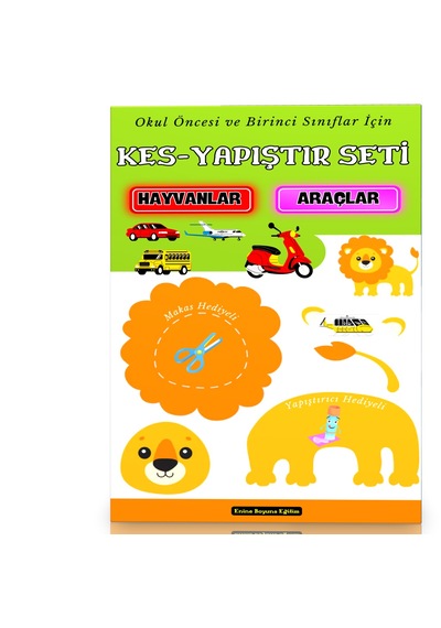 Okul Öncesi Ve Birinci Sınıflar İçin Kes-yapıştır Seti Hayvanlar
