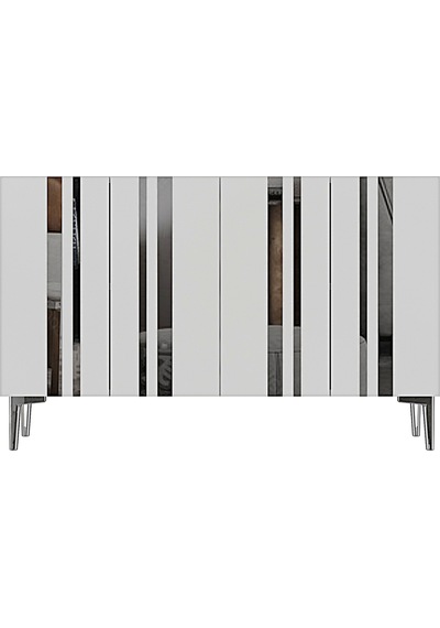 Ka1230bs Mia Konsol Ve Tv Sehpası Beyaz-silver 120cm