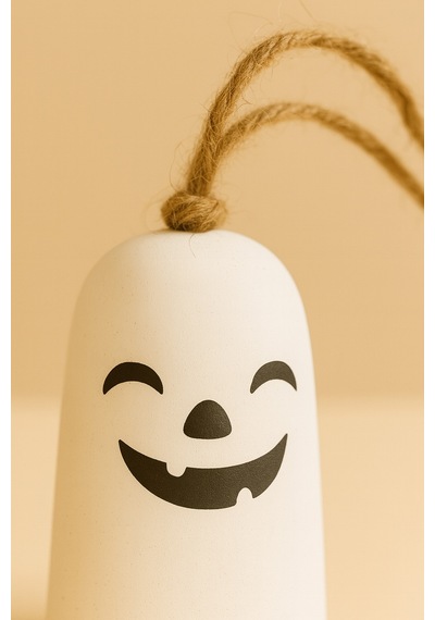 Halloween Cadılar Bayramı Hayalet Temalı Booo & Hahaha Asılabilir Dekor 2'li Beyaz - 762088249