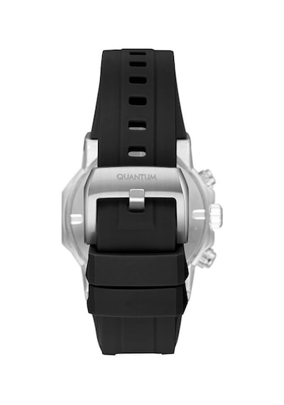Quantum Hng1232.371 Quartz Silikon Siyah 43 Mm 10 Atm Erkek Kol Saati Gri
