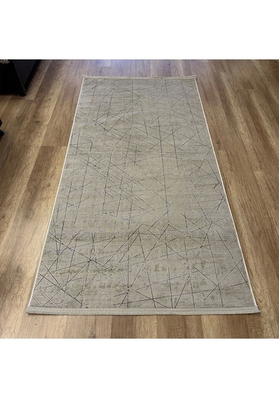 Hoom Rugs Cotton 1141 Bej Yıkanabilir Antibakteriyel Modern Halı Bej
