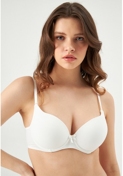 Eros Ekru Ersk111 Daısy Kulaklı Yarı Push-up Tek Sütyen