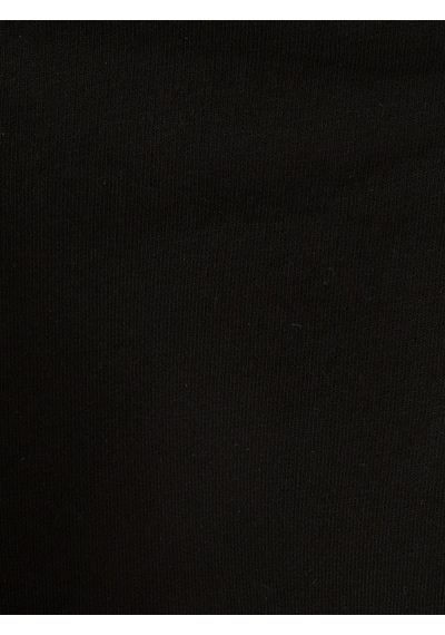 Long Crop Kadın Sweatshirt Siyah