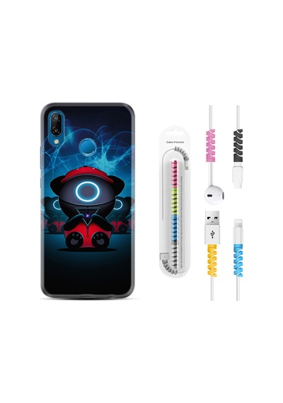 Huawei P20 Lite Kılıf Kablo Koruyuculu Game Child 1822