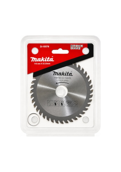 Makita D-15578 Daire Testere Bıçağı 115x22.23 Mm 40 Diş Ahşap Kesim