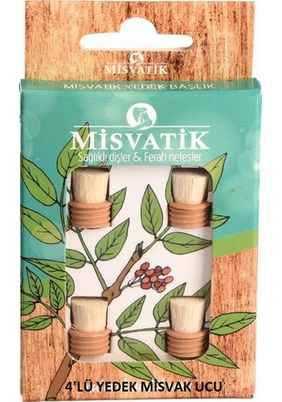 Misvatik 4'lü Misvak Diş Fırçası Yedek Başlığı