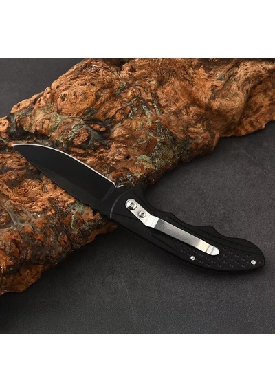 Katlanır Cep Kamp Çakısı - Kemer Klipsli - Sdr-079 - Karbon Diğer
