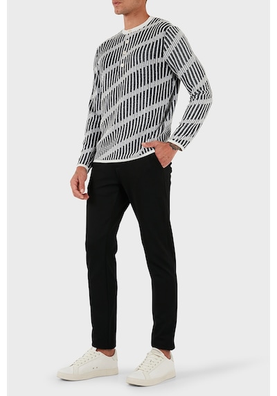 Emporio Armani Erkek Kazak Em003517 Af19553 Fc005 Siyah-beyaz Siyah-beyaz