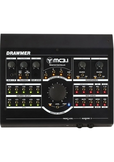 Drawmer 26 0004 Mc3.1 Monitor Controller 3 Çift Hoparlör Çıkışı Ve Subwoofer Kontrolü