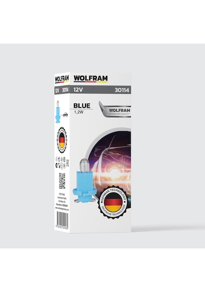Ebs Duylu Gösterge Ampulü Mavi 12v 1,2w 1 Paket 10 Adet - Wolfram 30114