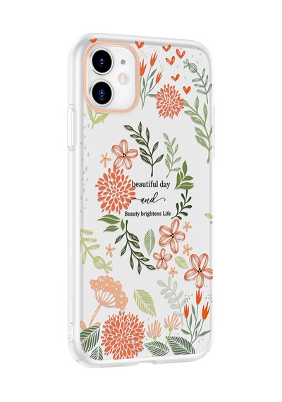İphone 11 Kılıf Kamera Korumalı Desenli Zore Klip Kapak - Beautiful -