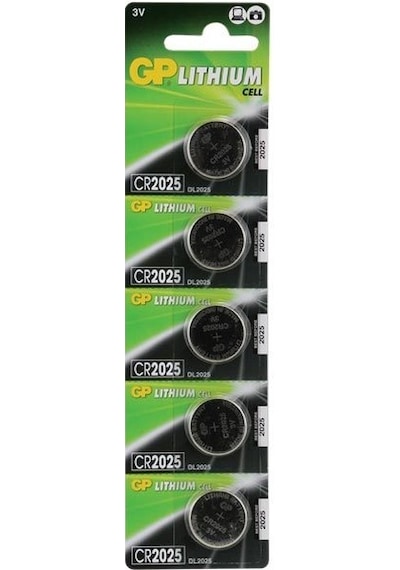 Gp Cr2025 3 V Lityum 5 Li Para Pil