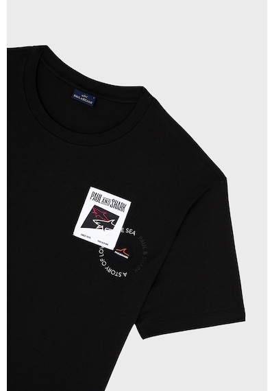 Paul & Shark Erkek T Shirt 24411117 011 Siyah SIYAH Siyah