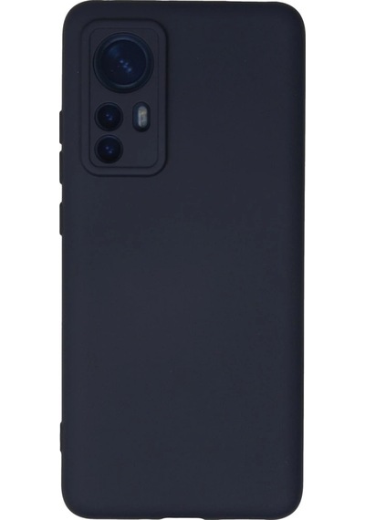 Xiaomi Mi 12 Kılıf Nano İçi Kadife Silikon - Lacivert Düz Renkli