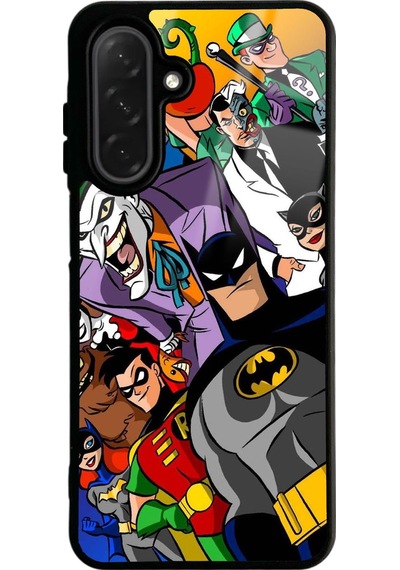 Samsung Uyumlu A26 Dc Comics Tasarımlı Glossy Telefon Kılıfı Siyah
