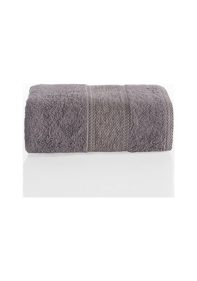 %100 Cotton Saç Havlusu Maura 70x140 Cm Gri