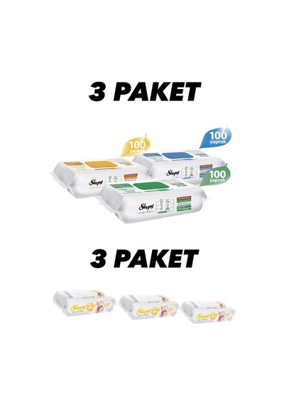 Sleepyeasy Clean Beyaz Sabun+çamaşır Suyu +arap Sabunu Katkil 300 Yaprak 3 Paket Sleepy Sensitive Diğer