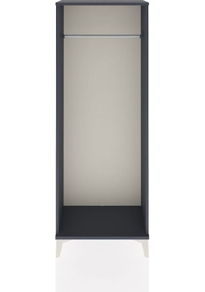 Arges Dolap Tek Raflı Kapaklı Tek Askılı 60x30x163 Antrasit-aytaşı Antrasit