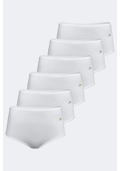 Papatya Kadın 6 Lı Paket Beyaz Modal Yüksek Bel Slip Külot 6gg1851 Beyaz