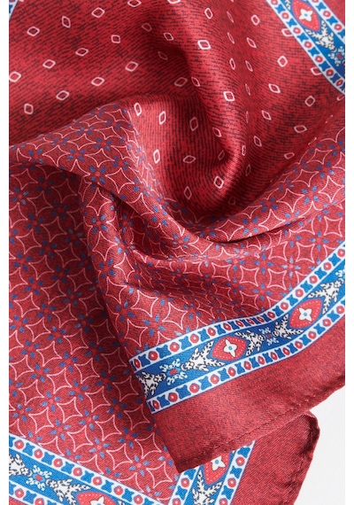 AC&Co / Altınyıldız Classics Erkek Bordo-mavi Desenli Mendil Bordo - Mavi