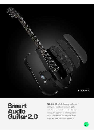 Enya Nexg 2 Deluxe Bk Siyah Renk Elektro Akustik Gitar