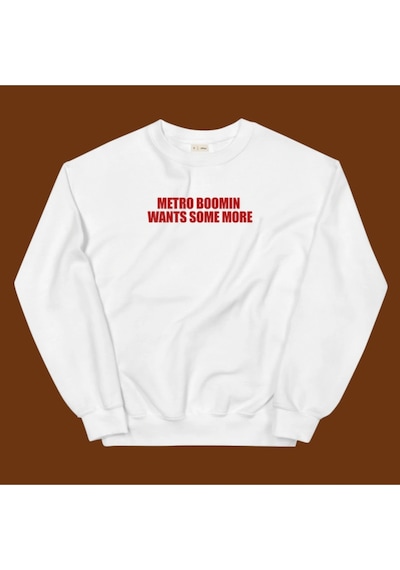 Metro Boomin Sweatshirt Beyaz Beyaz