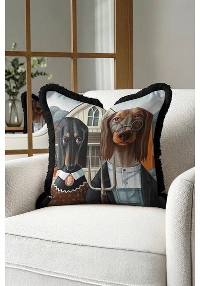 Sanatsal Vintage Lüx Saçaklı Yastık Kılıfı-köpek Figürlü İskandinav Siyah Püsküllü Kırlent Kılıfı Göl Limon Sarısı Sanatsal Vintage Lüx Saçaklı Yastık Kılıfı-köpek Figürlü İskandinav Siyah Püsküllü Kırlent Kılıfı Göl Limon Sarısı