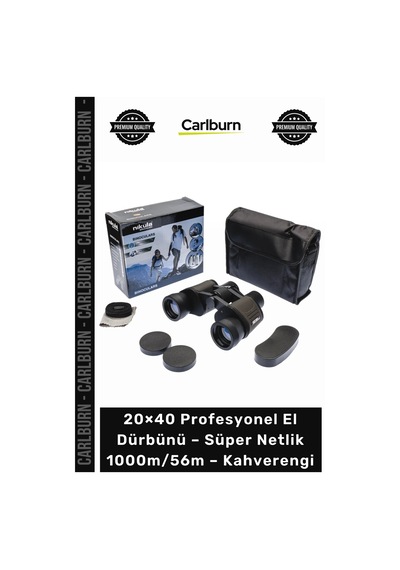 Dürbün Av Gözlem 20 40 Profesyonel El Dürbünü Süper Netlik 1000m56m Kahverengi Diğer
