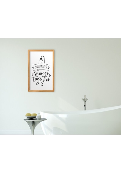 Bk Home Banyo Dekoratif Retro Ahşap Tablo-24 (551049937)