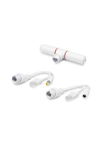 Poe Combiner Mux 2 In 1 Rj45 Veri + Güç Birleştirici Adaptör - Beyaz Hdx5550