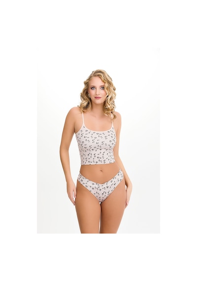 Sensu Kadın Brazillian Çapraz Bel Lazer Kesim 5 Li Slip Kts4040 LEOPAR
