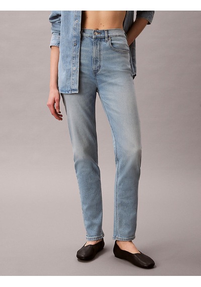 Calvin Klein New Mom Jean Soft Rı, 1xs, Sh, 25 Mavi Kadın Kot Pantolon Calvin Klein New Mom Jean Soft Rı, 1xs, Sh, 25 Mavi Kadın Kot Pantolon
