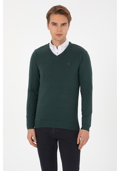 U.s. Polo Assn. Erkek Koyu Yeşil Kazak /triko 50313668-vr079 Koyu Yesıl
