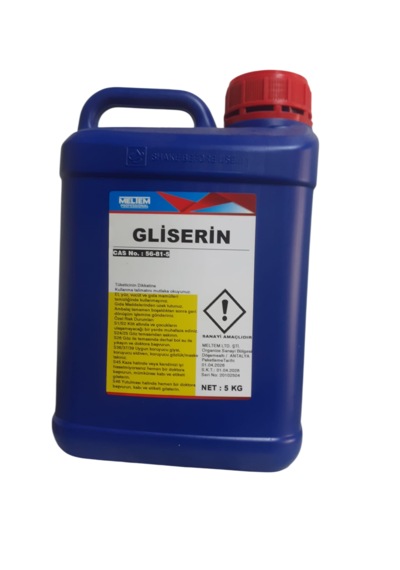 Gliserin 5 Kğ Bitkisel %99,5 Meltem Kimya Sanayi