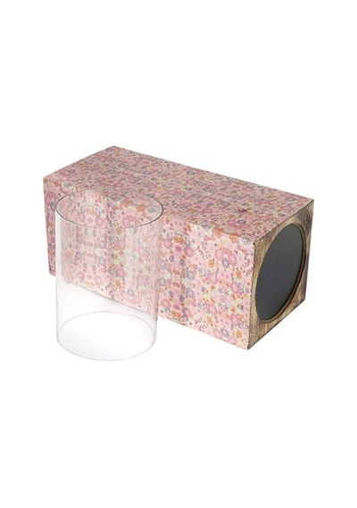 Vitale Şiva Çiçek Desenli Pembe Mumluk 18X41 CM Ak.Fq0023-P