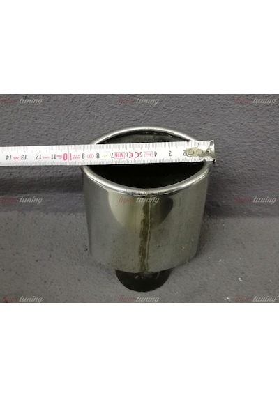 Tek Çıkışlı 95mm Egzoz Ucu Eğik Oval Ağız