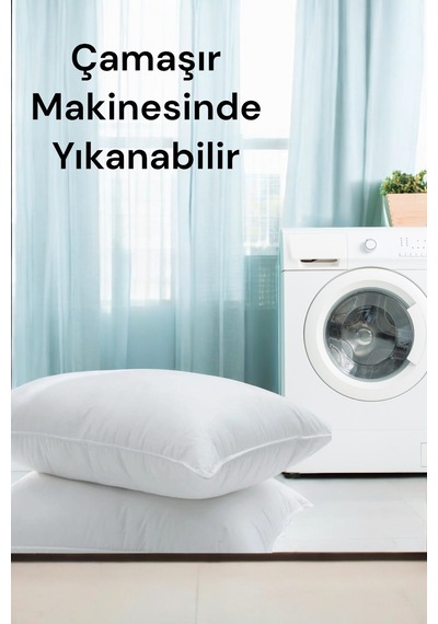 Yumuşak Dokulu Micro Silikon Yastık 50x70 Cm 2 Adet Beyaz