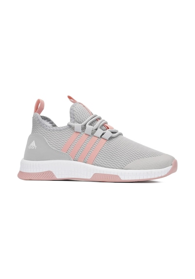 Günlük Unisex Sneaker Nefes Alabilen Triko Bağcıklı Hafif Yürüyüş Esnek Spor Ayakkabı 249 053 Buz- Pembe