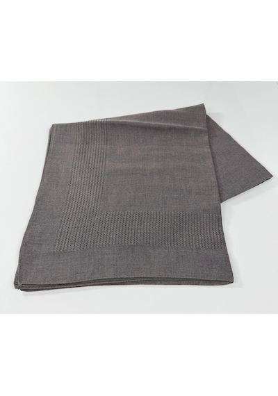 Miray Büyük Boy Pano Pamuk Eşarp - 120 X 120 - 0618 Gri-somon