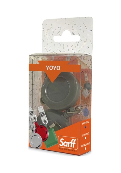 Sarff Yuvarlak Kancalı Gri Eko Yoyo Blister - 2adet