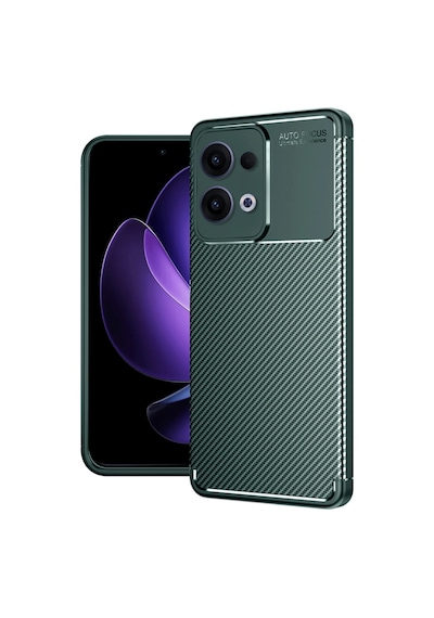 Reno 13 Pro Kılıf Auto Focus Karbon Kapak - Koyu Yeşil Bzsxx00 1