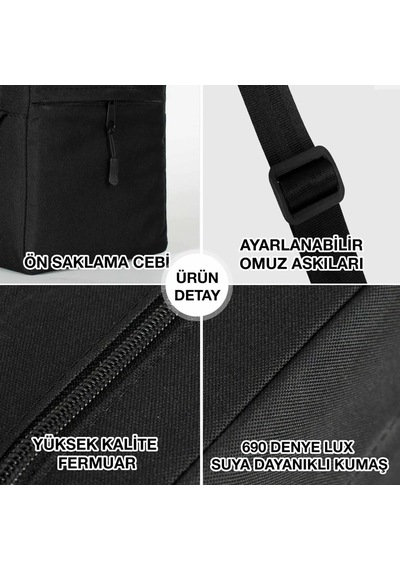 Cupra Logo Siyah Omuz Çantası