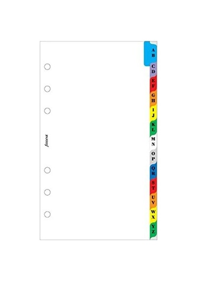 Filofax 131608 A-z Separatör, 2 Harfler Pro Tab, Renkli