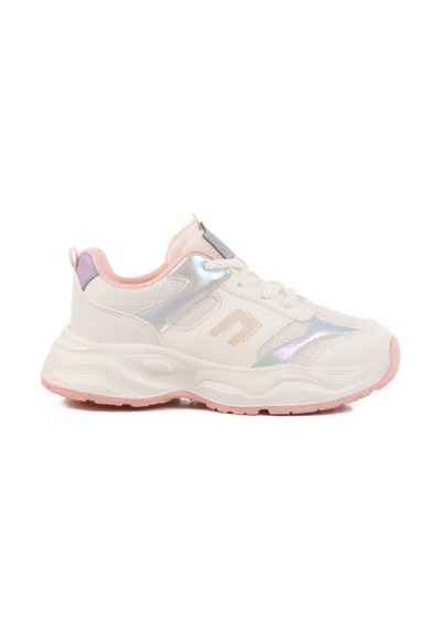 Cool Birian Kız Çocuk Bağcıklı Günlük Sneaker Spor Ayakkabı Gümüş