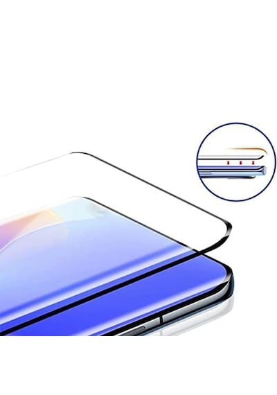 Microcase Tecno Camon 40 Premier 5g Tam Kaplayan Çerçeveli Tempered Ekran Koruyucu -al3276